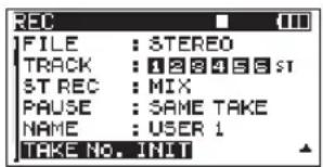 TASCAM DR680MKII - Réinitialisation de la numérotation des prises - 1