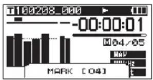 TASCAM DR680MKII - Ajout manuel de marqueurs en enregistrement et en lecture - 2
