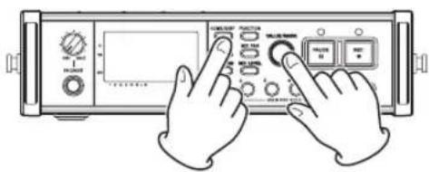 TASCAM DR680MKII - Réglage du contraste de l'écran - 1