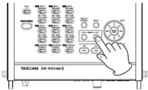 TASCAM DR680MKII - Accès à un marqueur - 1