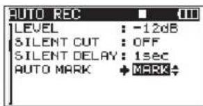 TASCAM DR680MKII - Ajout automatique de marqueurs à l'endroit du redémarrage de l'enregistrement - 1