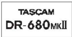 TASCAM DR680MKII - Mise sous tension - 1
