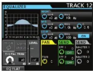 TASCAM DP24SD - Égaliseur de piste - 1