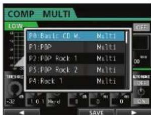 TASCAM DP24SD - Application d'une compression - 2
