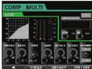 TASCAM DP24SD - Application d'une compression - 1