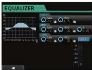 TASCAM DP24SD - Emploi de l'égaliseur de mastering - 1