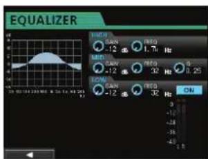 TASCAM DP24SD - Emploi de l'égaliseur de mastering - 2