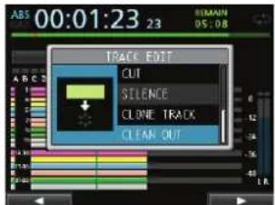TASCAM DP24SD - CLEAN OUT (supprimer une piste) - 2