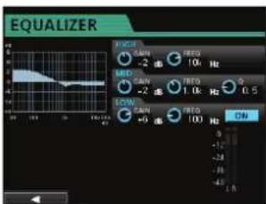 TASCAM DP24SD - Application d'une égalisation (correction tonale) - 2