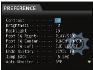 TASCAM DP24SD - Configuration (PREFERENCE) - 2
