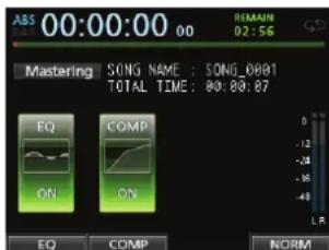 TASCAM DP24SD - tape 1 - Passez en mode Mastering. - 1