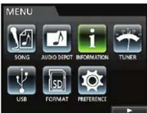 TASCAM DP24SD - Visualisation des informations - 1