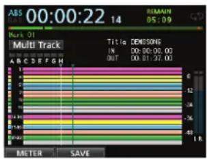 TASCAM DP24SD - Placement d'un marqueur de repérage - 1