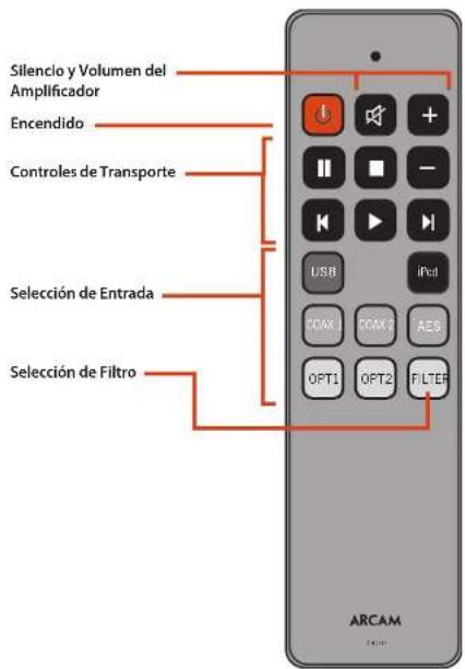 ARCAM D33 - Controles de Transporte - 1