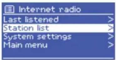 SCANSONIC R110 - Station list - 1