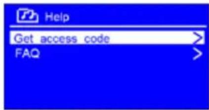 SCANSONIC IN210 - Affichage du code d'accès et des réponses aux FAQ - 1
