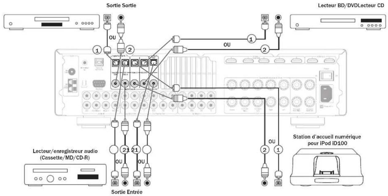 CAMBRIDGE Azur 551R V2 - Raccordements pour video numérique - 1