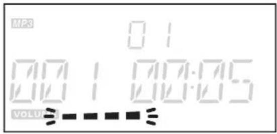 MP3 01 001 00:05 001 00:05 VOLU ≥ - - - ≤