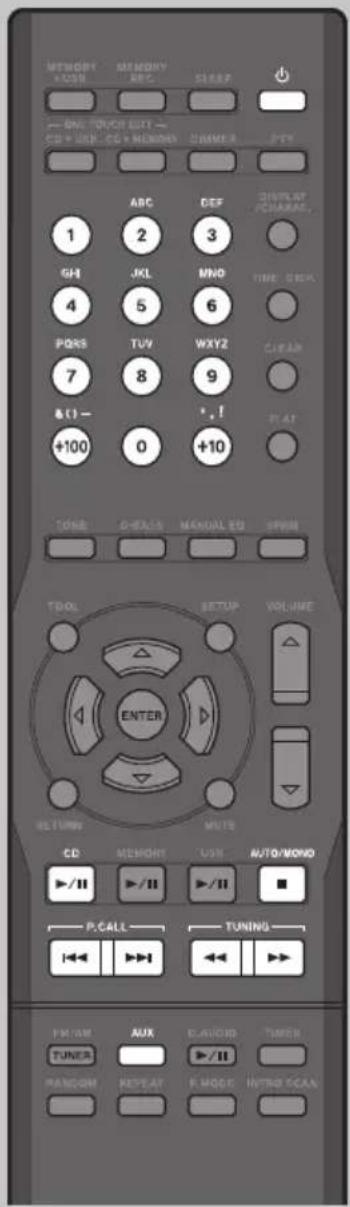 KENWOOD K501USB - Lecture du composant auxiliaire (AUX) - 1