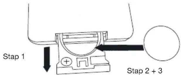 GENEVA Model XL - Hoe de batterij in de afstandsbediening wisselen? - 1