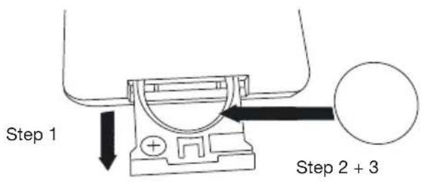 GENEVA Model XL - How to change battery in the remote control? - 1