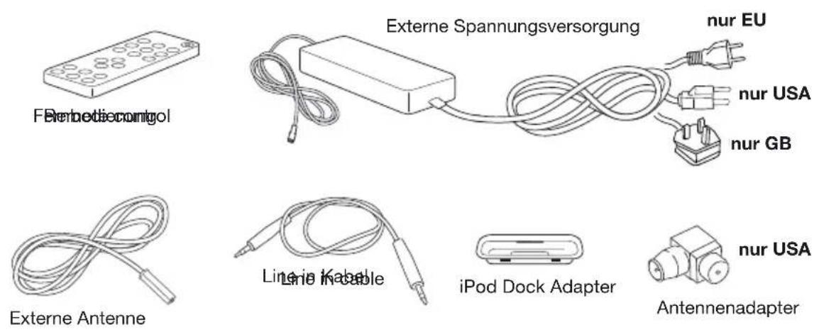 GENEVA Model M +CD - Die Verpackung enthalt folgenden Lieferumfang: - 1