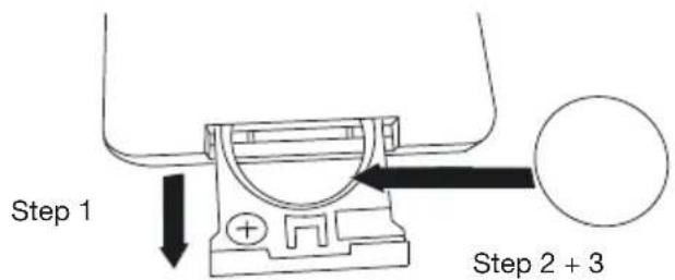 GENEVA Model M +CD - How to change battery in the remote control? - 1