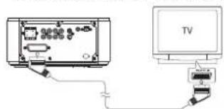 Tevion MDVD 393 - Scart an TV - 1