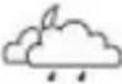 HAMA WFC310 - Wettersymbole / Weather symbols / Symbôles météo / Weerpictogrammen / Simboli meteorologici - 13