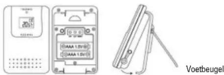 HAMA EWS170 - Batterijen in de buitensensor plaatsen - 1