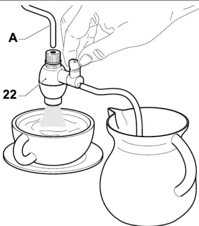 GAGGIA Classic RI8161 - Emulsionar la leche con el montador de leche: - 2