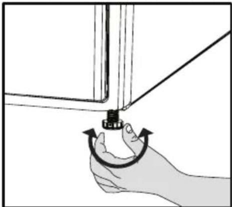 BEKO DPY 7405 GXB2 - FüBe einstellen - 1