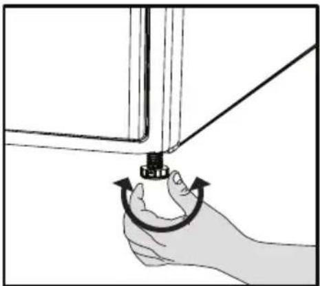 BEKO DPY 8505 GXB2 - Réglage des pieds - 1