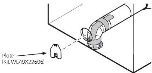 GE GFD49 - ADDING COVER PLATE TO REAR OF CABINET (BOTTOM EXHAUST) - 1