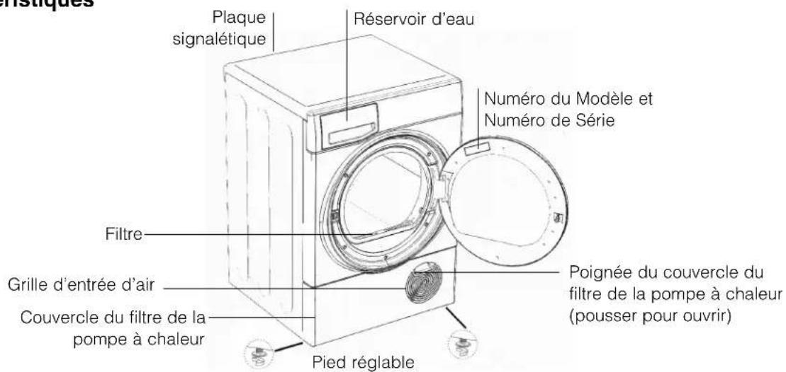 HOTPOINT TCD 833 - \section*{Caracteristiques} - 1