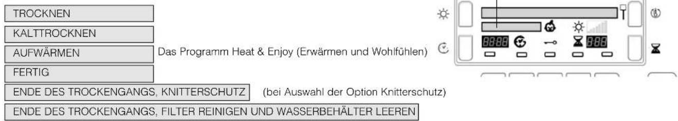 HOTPOINT TCD 833 6PZ1 - Programmfortschritt - 1