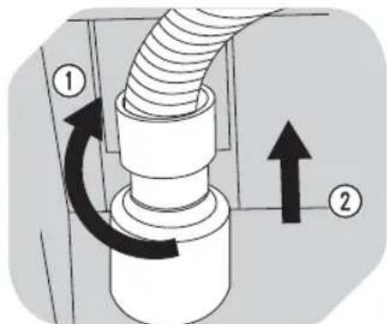 OK OTD 202D - Draining water with the drainpipe - 1