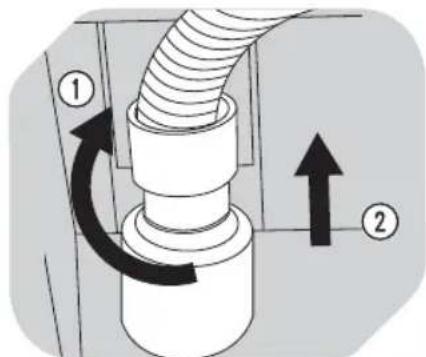 OK OTD 202D - Scarico dell'acqua mediate l'apposto tubo - 1