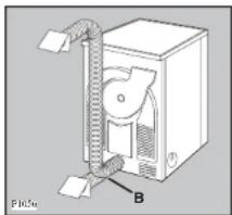 Zanussi-Electrolux TDE 4124 - Sluit de afoverslang Niet op een bestaan kanai aan. - 1