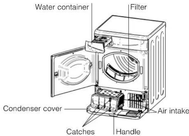 Ariston Thermo ASL70C - Cleaning the dryer - 1