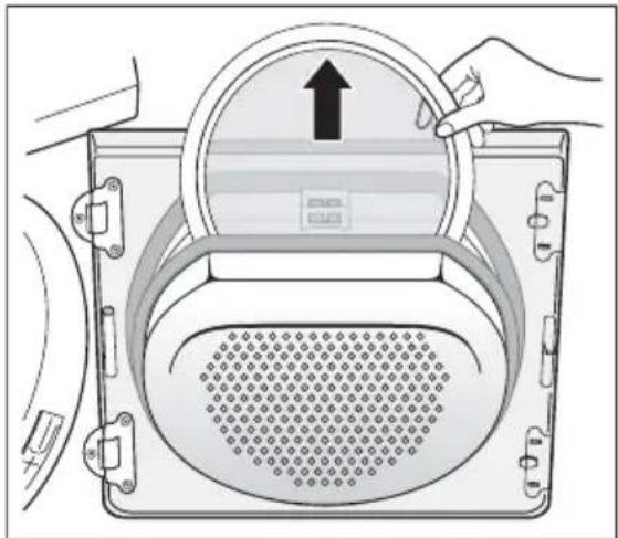 AEG-ELECTROLUX Lavatherm 59820 - Nettoyez l'ensemble de la zone du filtre. - 1