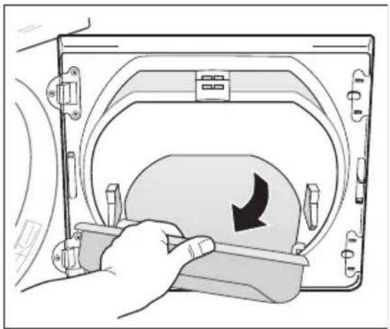 AEG-ELECTROLUX Lavatherm 56845 l - Nettoyez l'ensemble de la zone du filtre - 2