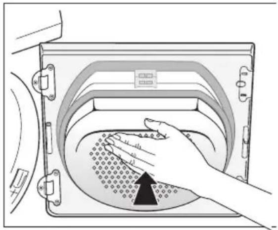 AEG-ELECTROLUX Lavatherm 56845 l - Maak het gebied rond het filter schoon - 3