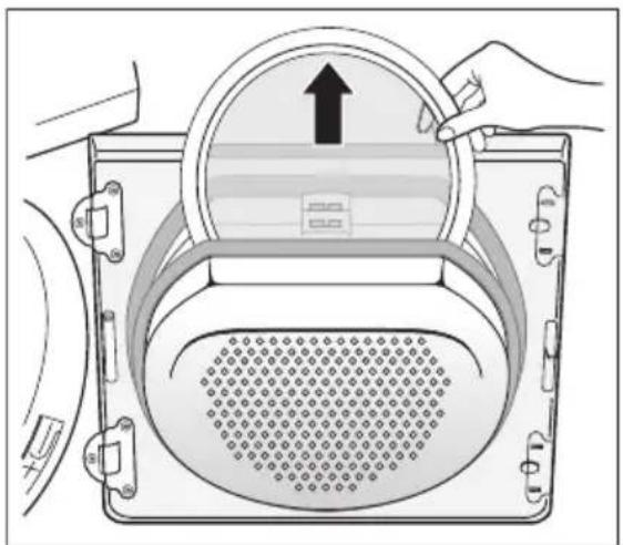 AEG-ELECTROLUX Lavatherm 55840 - Nettoyez l'ensemble de la zone du filtre - 1