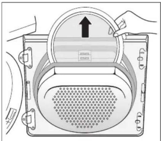 AEG-ELECTROLUX Lavatherm 55840 - Maak het gebied rond het filter schoon - 1