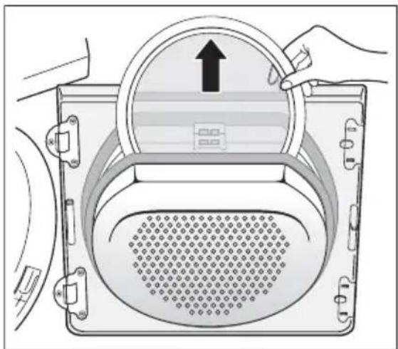 AEG-ELECTROLUX Lavatherm T 58860 - Verwijder het Plains van het gehele filtergebied - 1