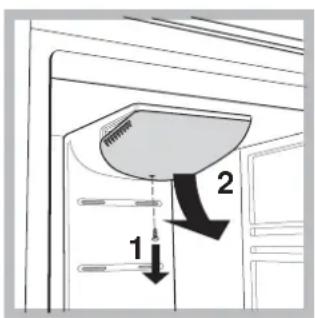 HOTPOINT-ARISTON 4DW HA - Het lampje vervangen - 1
