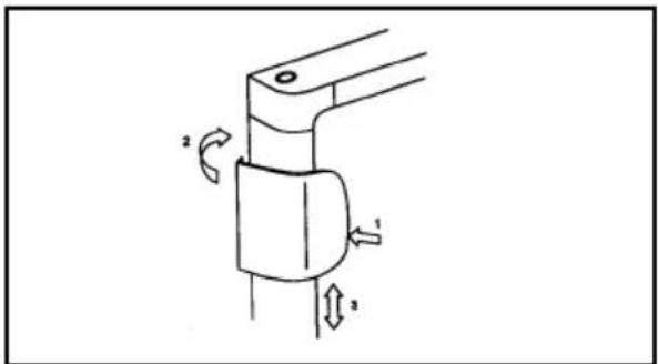 ELECTROLUX EA 3120 - Montagem do puxador da porta (Fig. 11) - 1