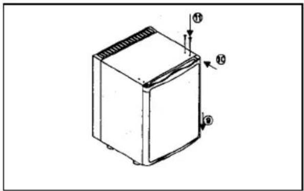 ELECTROLUX EA 3120 - Udskiftning af det decorativelagepanel (figur 7-9) - 3