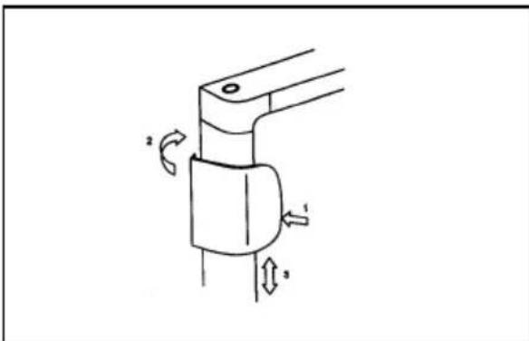 ELECTROLUX EA 3120 - Montering av dorhandtaket (figur 11) - 1